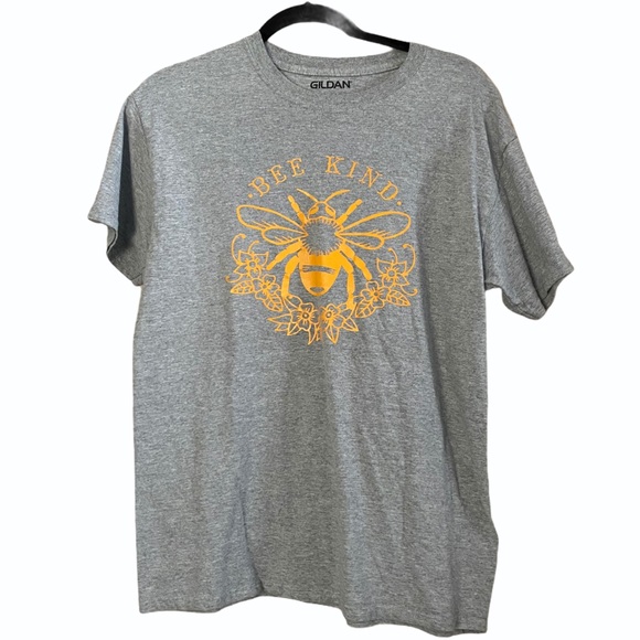 Bee Kind Gray Tee Size Medium - Picture 1 of 5